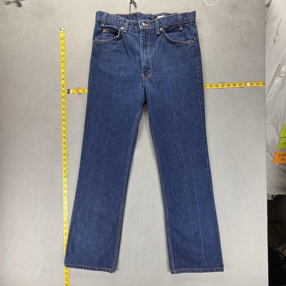 Vintage Levis 517 Jeans Mens Blue Bootcut Made In USA Orange Tab 90s Fits 32x32